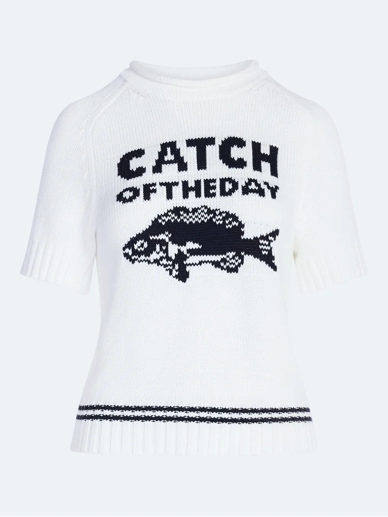 Free Assembly Women's and Women's Plus Roll Neck Cotton Sweater with Short Sleeves, Sizes XS-4X | Walmart (US)