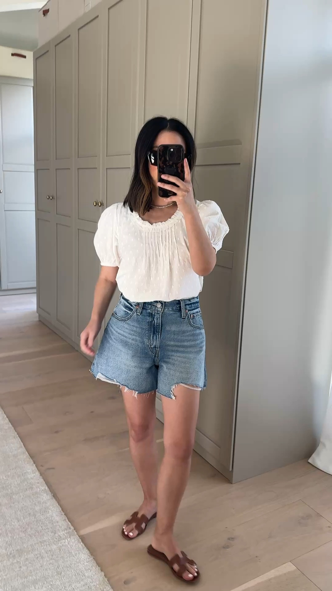 The best denim short for athletic thighs. Large leg openings make these so comfortable and airy. Size up, I’m wearing a 27. @levis #LevisLTKPartner

#LTKPetite