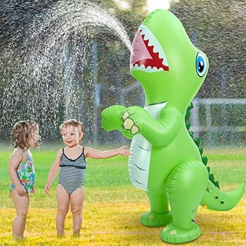 Dinosaur Sprinkler for Kids - Inflatable Dinosaur Toys Water Toys Outdoor Inflatable 65" x 36" x... | Amazon (US)