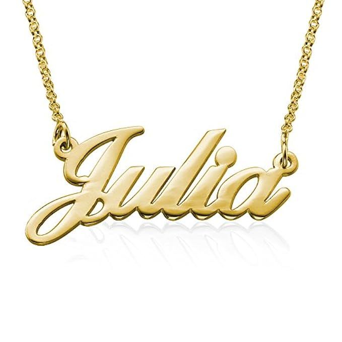 Classic Name Necklace Personalized-Custom Made Pendant Jewelry Gift for Her | Amazon (US)