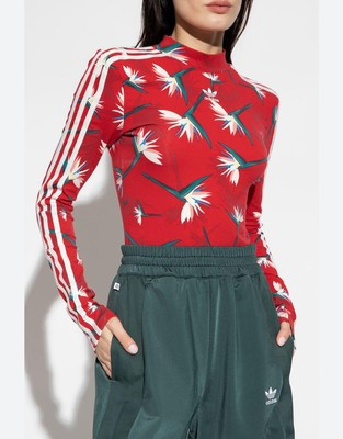 Women’s Adidas x Thebe Magugu Power Red Floral Bodysuit Size Large New  | eBay | eBay US