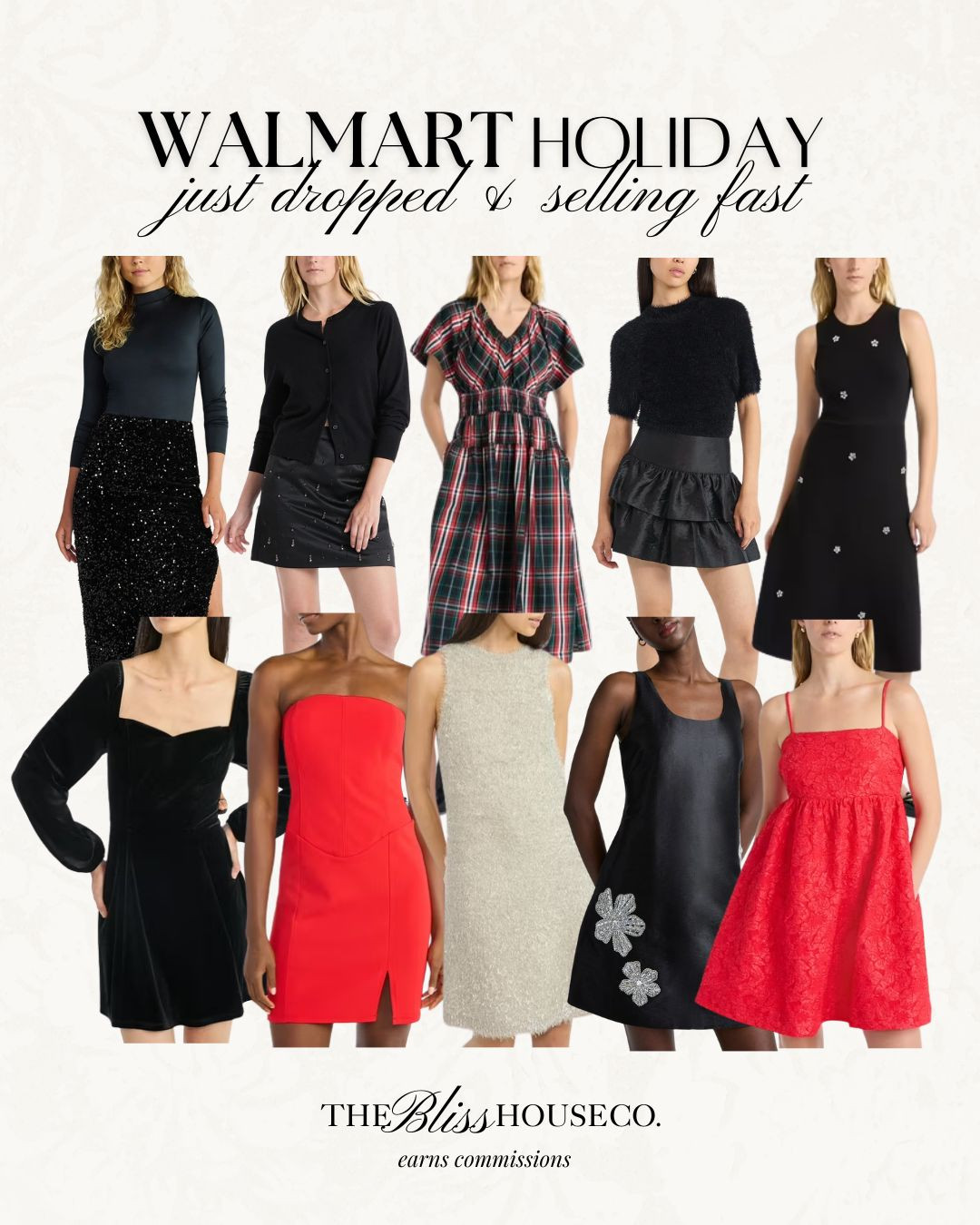 Holiday dresses from Walmart ✨ Affordable Walmart fashion, Christmas outfit, holiday outfit, sequin, embellished, glitter, tinsel, black, red, New Years, holiday party, dinner look, look for less, holiday styles, NYE, Walmart fashin.
 

 #LTKHoliday #LTKSeasonal #LTKFindsUnder50