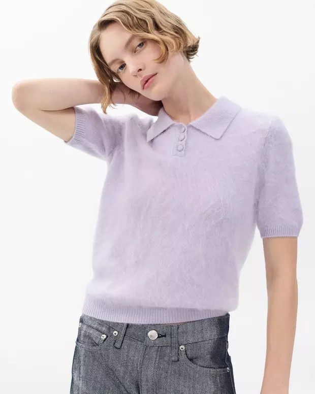 Jada Brushed Cashmere Polo | rag & bone