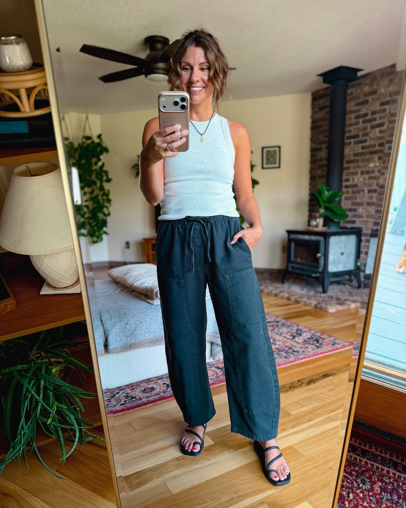 small in my bra, small in my tank, XS short/petite in my pants (100% cotton!). My croc sandals are size 6.

#LTKSeasonal #LTKPetite #LTKootd