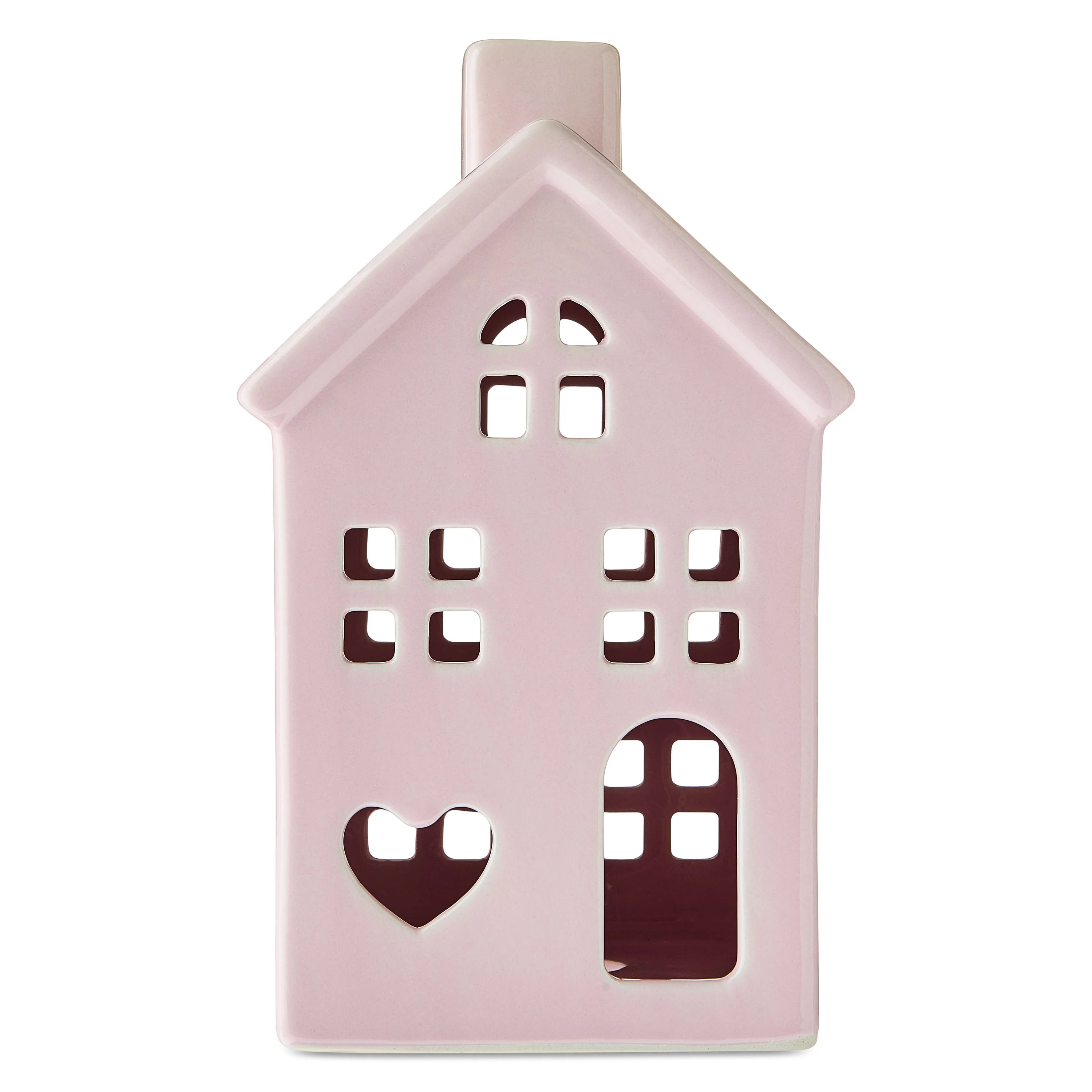 Ceramic House Tabletop Decoration, Pink, 8", Valentine's Day by Way To Celebrate | Walmart (US)