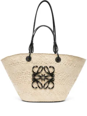 LOEWE Anagram Basket Tote Bag | Neutrals | FARFETCH | Farfetch Global