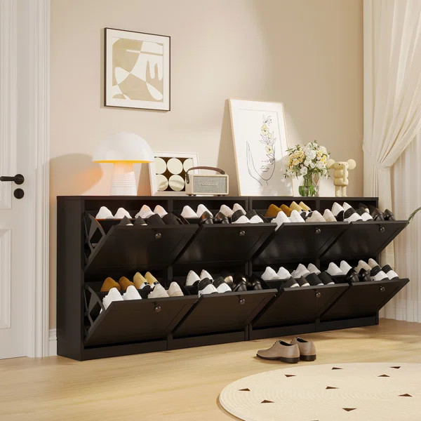 32 Pair Shoe Storage Cabinet | Wayfair North America