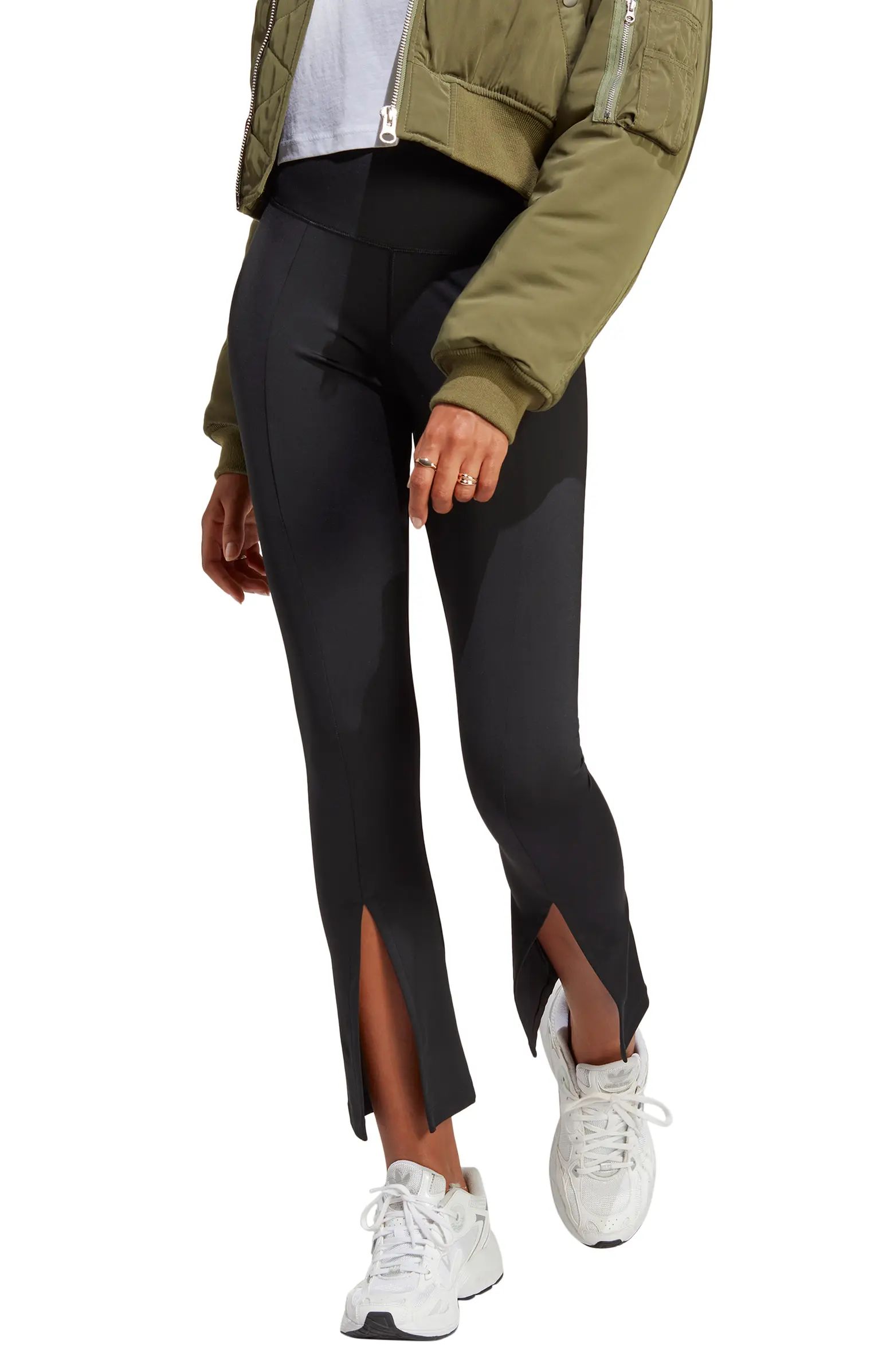 adidas Adicolor Stretch Recycled Polyester Split Cuff Leggings | Nordstrom | Nordstrom