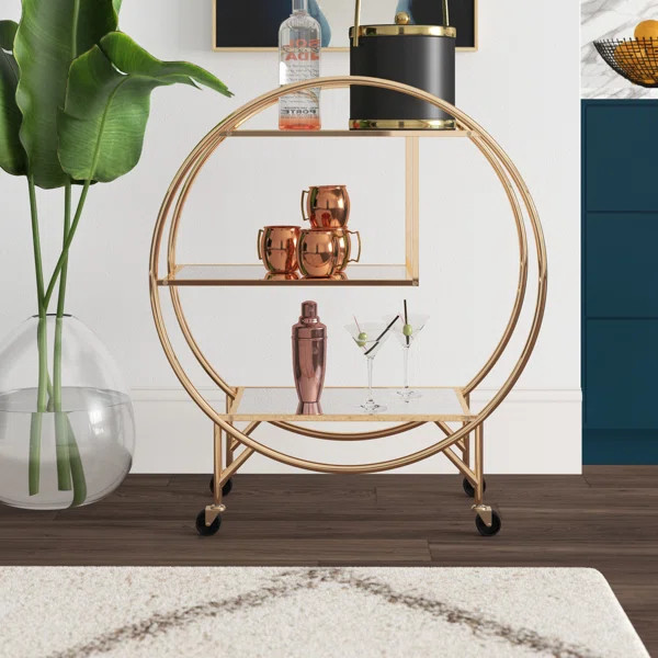 Vannoy Metal Bar Cart | Wayfair North America