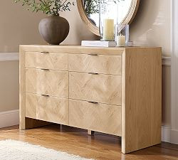 Blair Herringbone 6-Drawer Wide Dresser (62.5") | Pottery Barn (US)