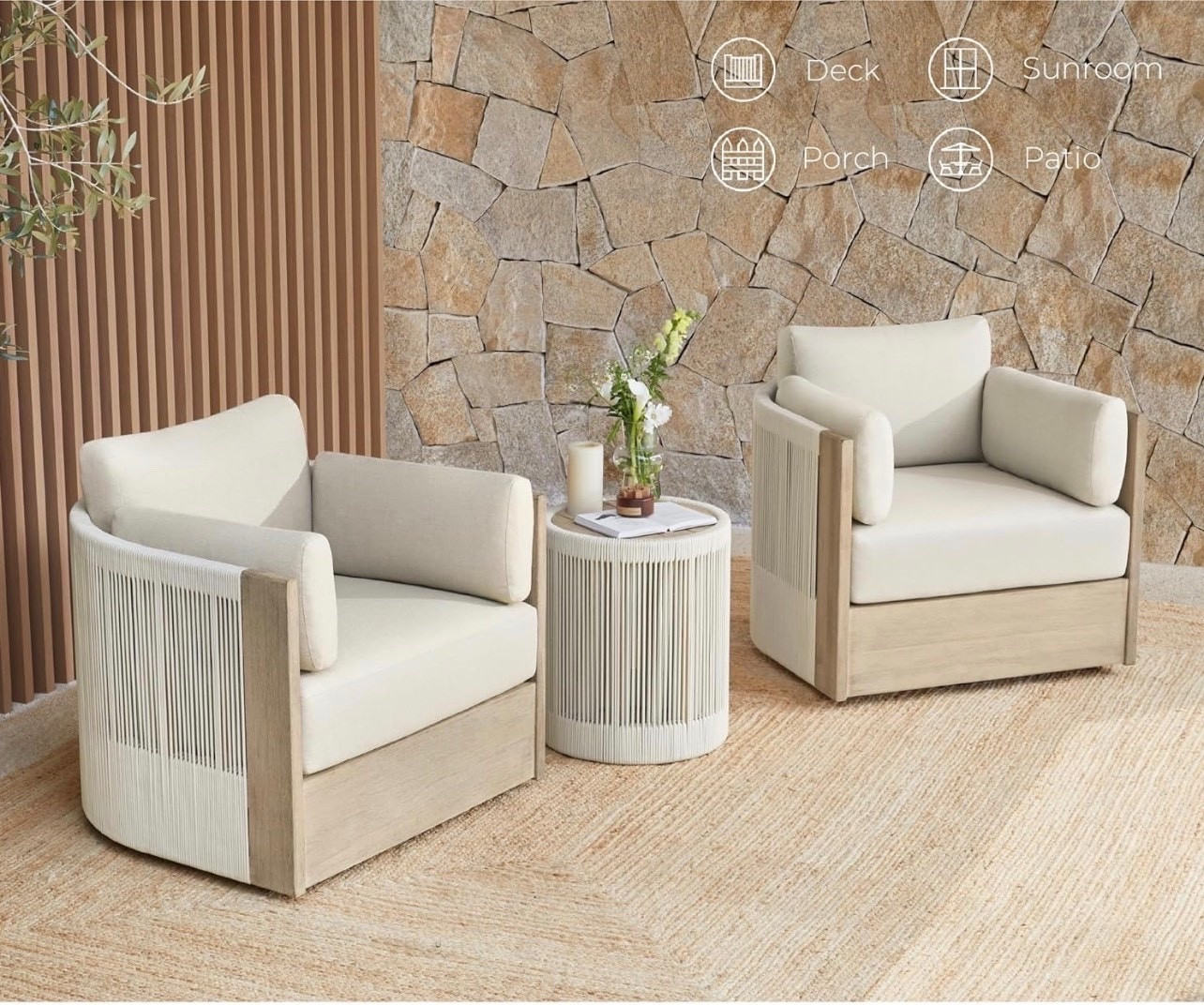 Gorgeous outdoor patio seating 

#LTKHome #LTKdayinmylife #LTKSeasonal