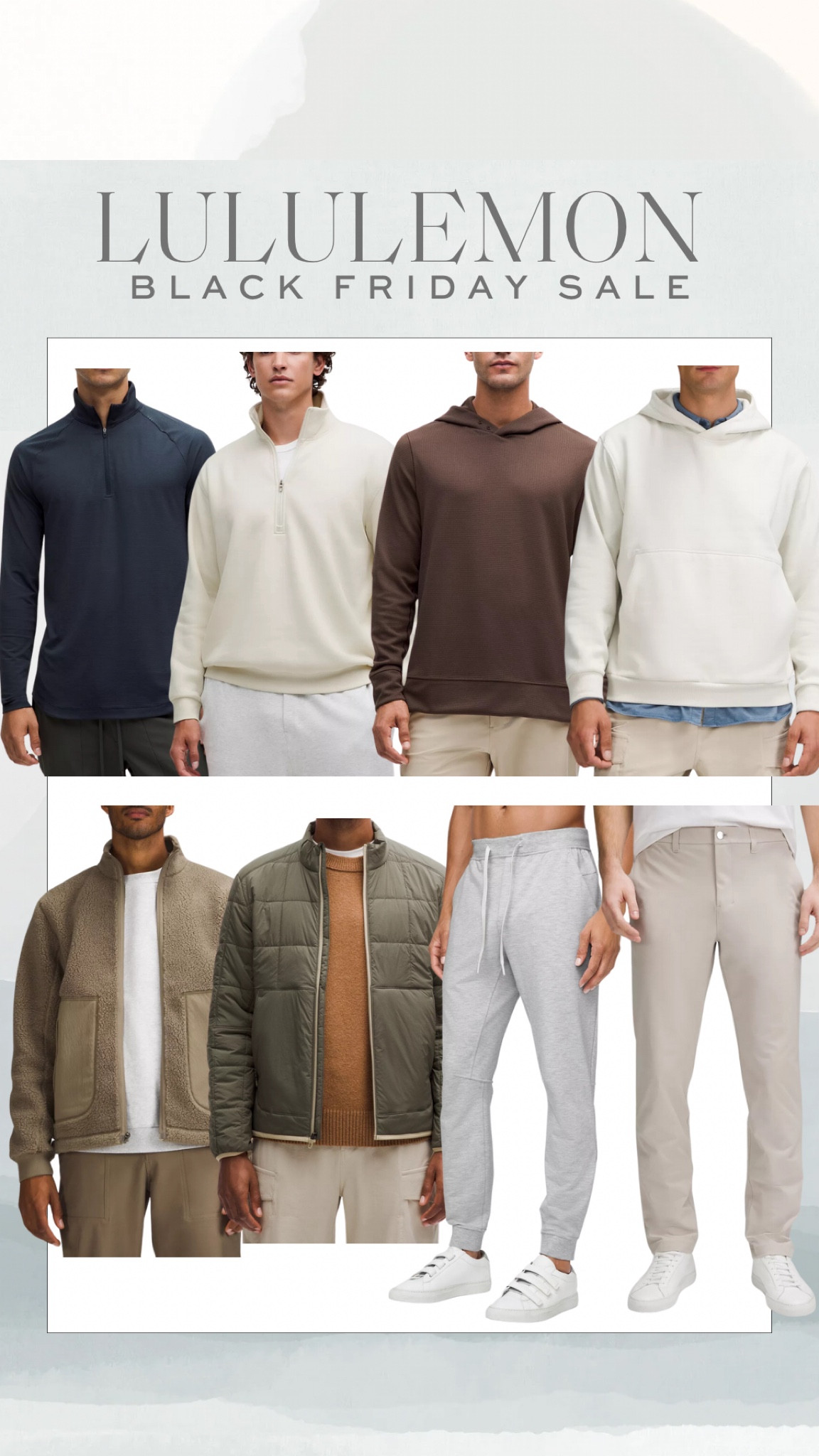 Lululemon Black Friday sale! Mens activewear- gift guide for him 

#LTKGiftGuide #LTKMens #LTKSaleAlert