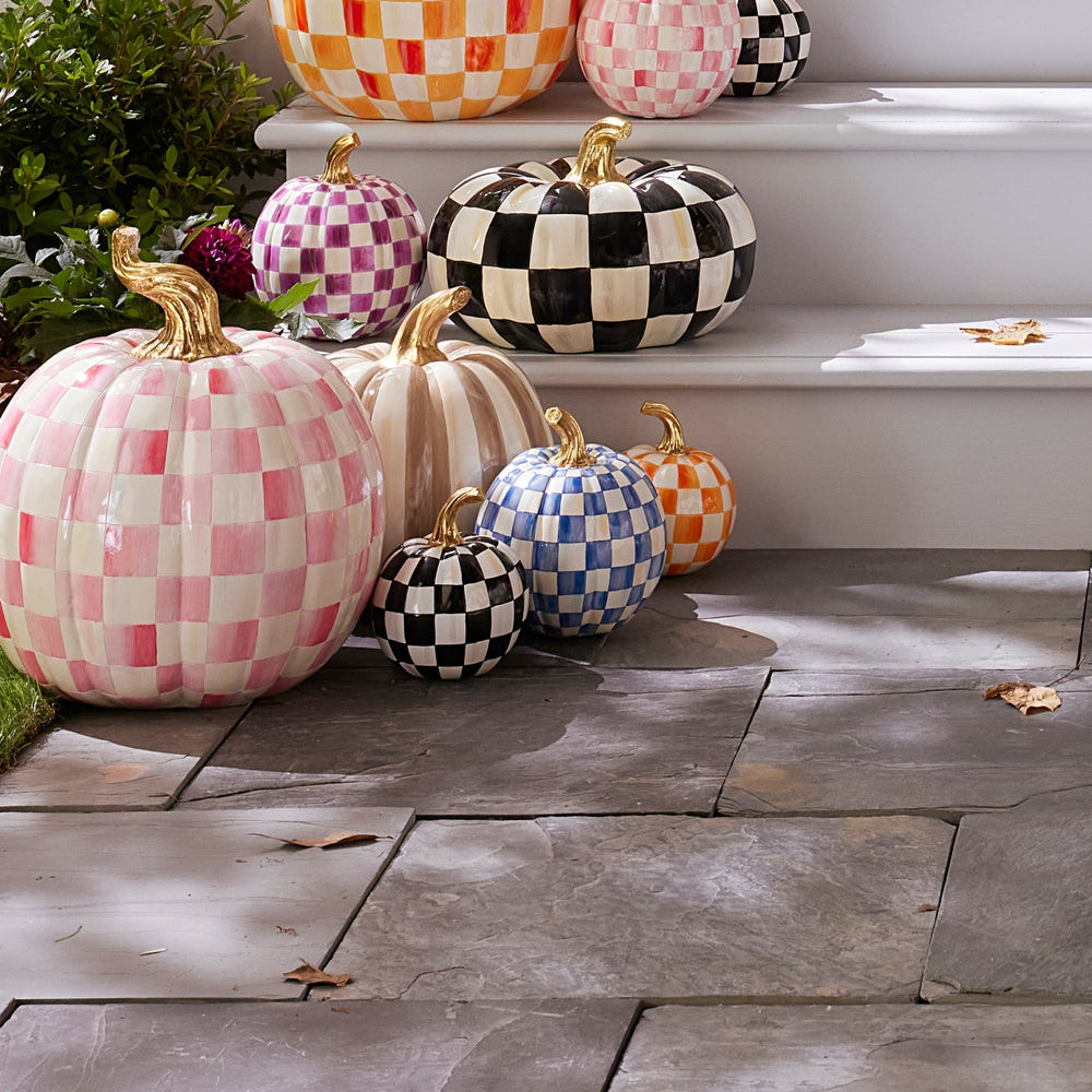 Royal Check Small Pumpkin | MacKenzie-Childs