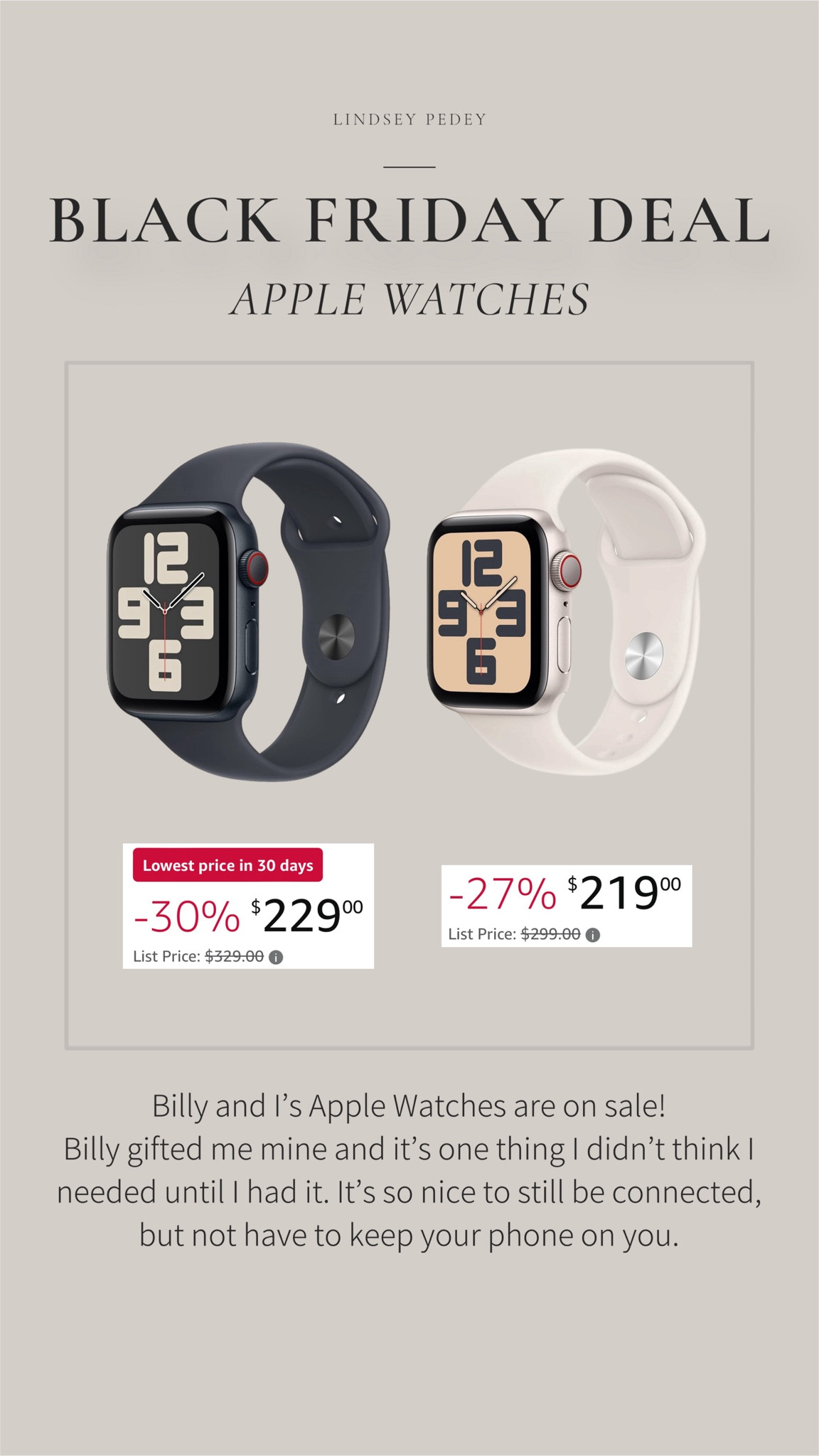 Apple Watch is on super sale for Black Friday! Would make an amazing gift for teens! Linked my watch bands too! 

Gift guide, gift for her, gifts for him, gifts for teens, black Friday, supper, Monday, cyber wheat, Amazon prime, Amazon, deal, Amazon, Amazon prime, Apple Watch, Apple, watch, tech  

#LTKCyberWeek #LTKActive #LTKGiftGuide