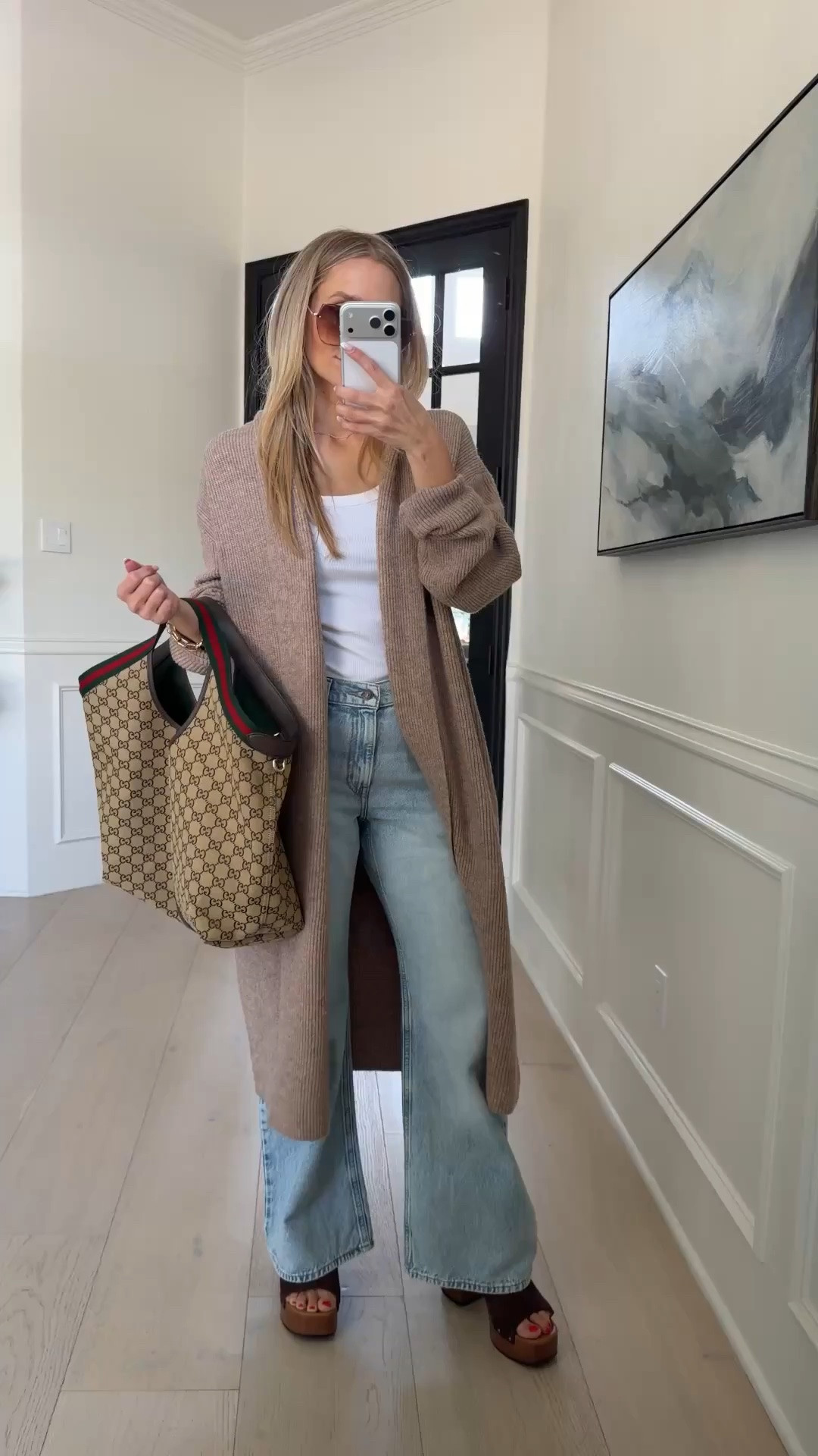 🤍The kind of layer that makes jeans and a tank look instantly expensive 🤎 This cozy duster is giving effortless fall luxury—and I’m obsessed.