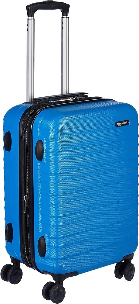 Amazon Basics Hardside Spinner Luggage 21-Inch, Blue | Amazon (US)