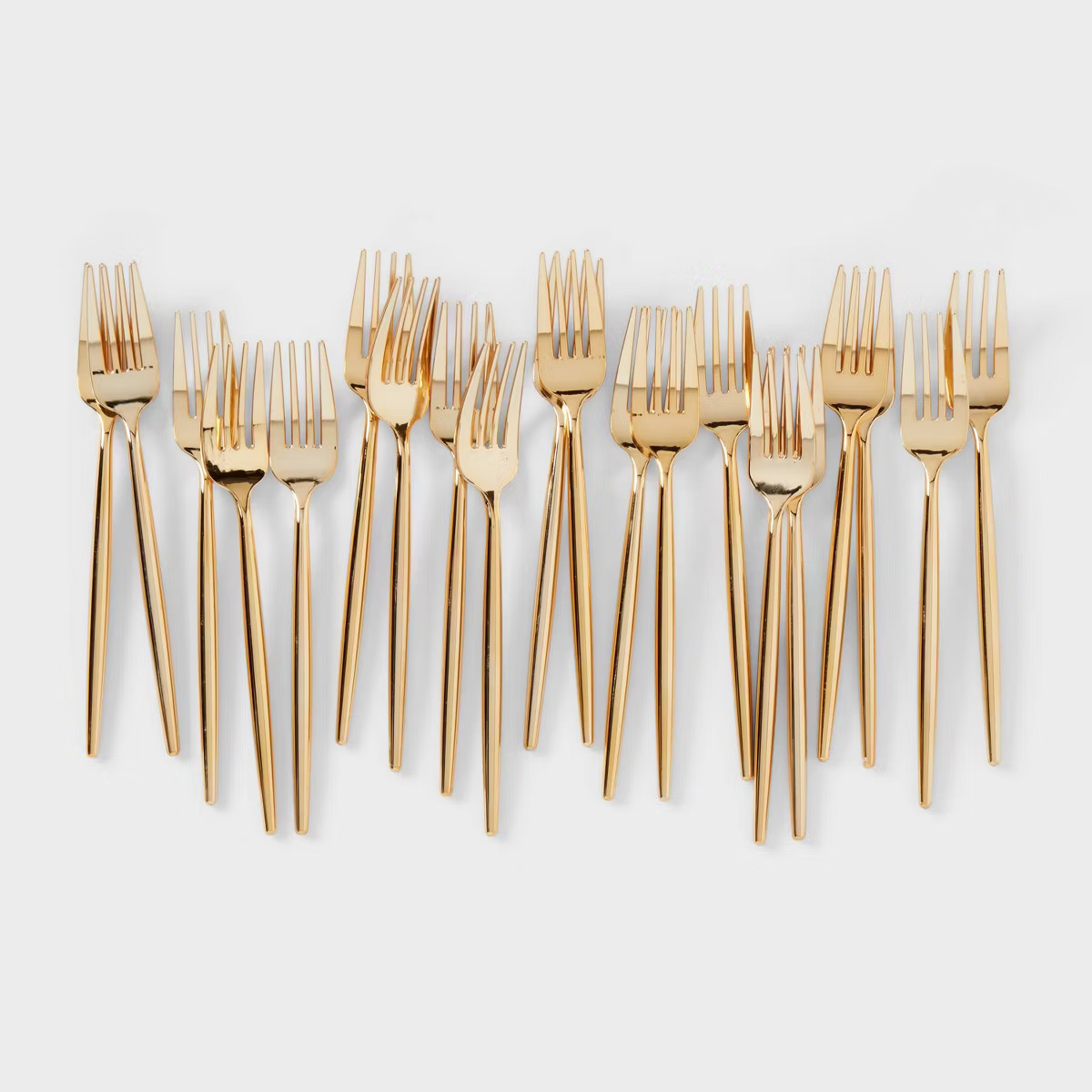 20ct Gold Plastic Disposable Forks - Spritz™ | Target