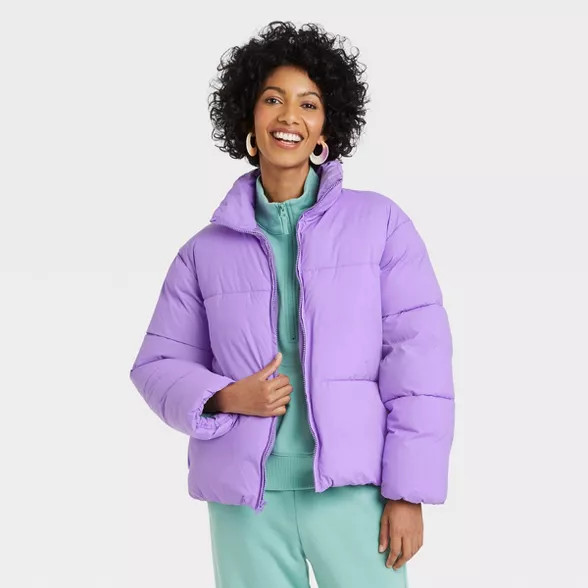 Women's Short Matte Puffer Jacket - A New Day™ | Target