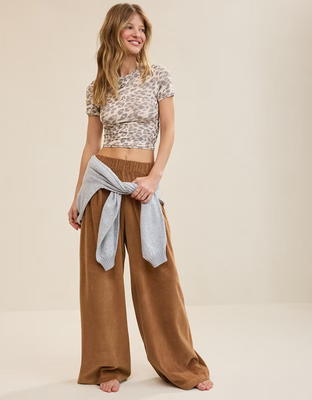Aerie Velour Trouser | Aerie