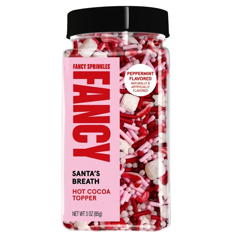 Fancy Sprinkles Santa's Breath Peppermint Hot Cocoa Topper, 3 oz - Walmart.com | Walmart (US)