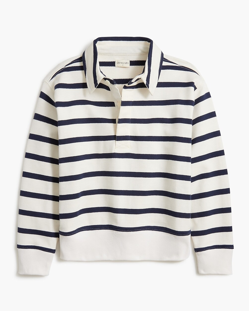Boys' striped polo sweatshirt | J.Crew Factory