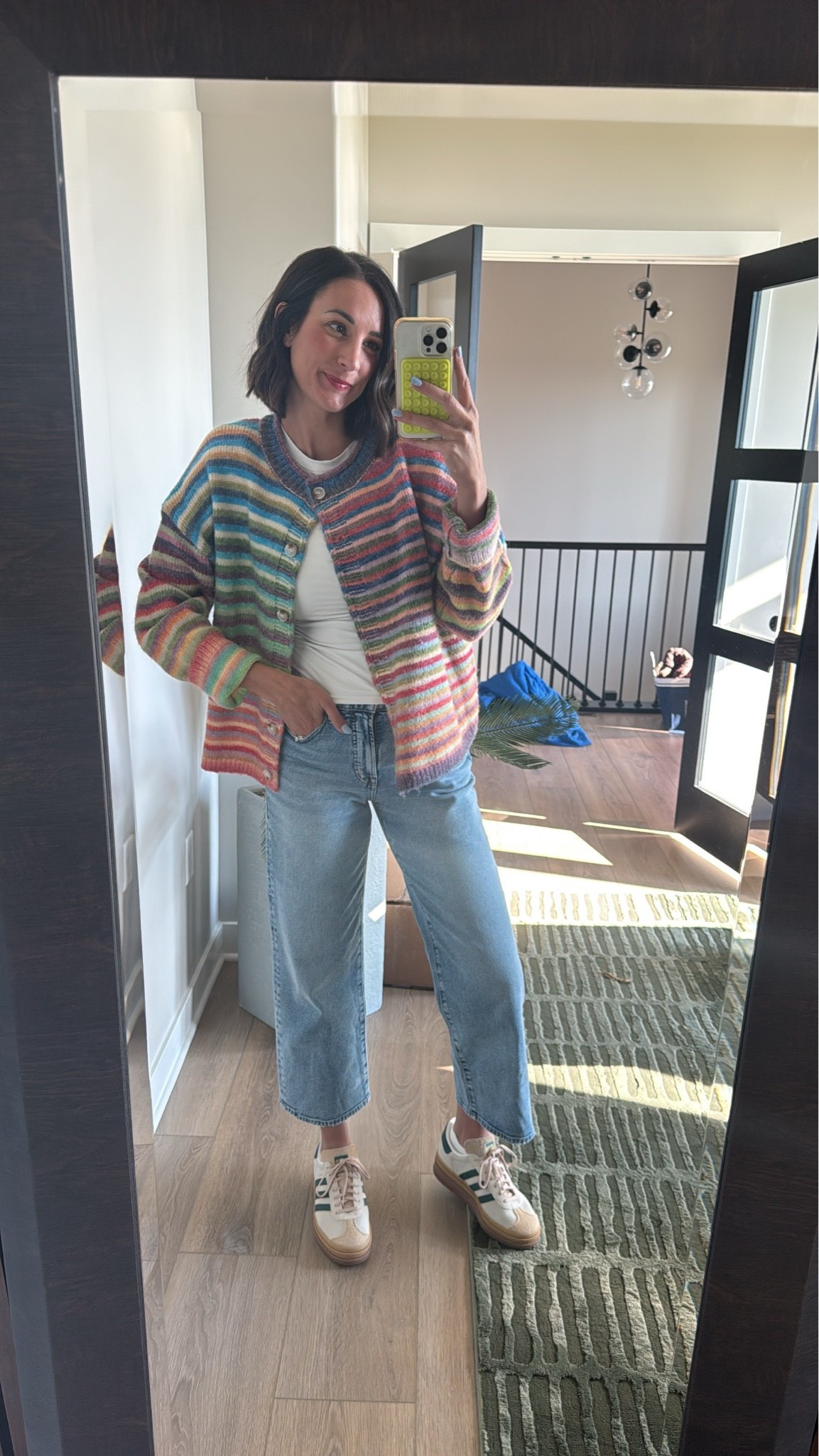 A cute fit as we transition into fall! Jeans: 26, sweater: small, shoes size down a 1/2 size

#LTKdayinmylife #LTKgrwm #LTKootd