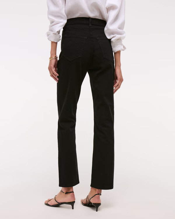 Women's Ultra High Rise Ankle Straight Jean | Women's Bottoms | Abercrombie.com | Abercrombie & Fitch (US)