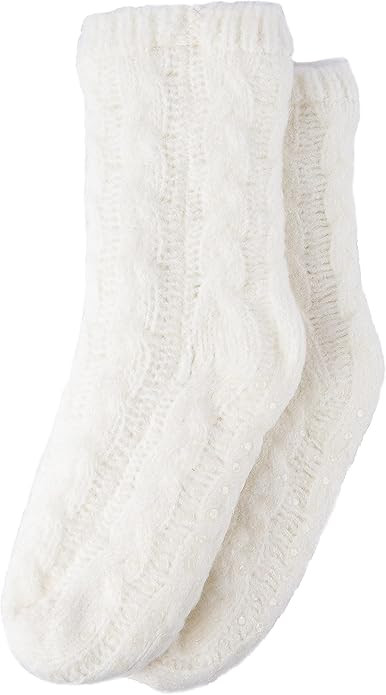 Gealaek Women Slipper Socks Winter Thick Fuzzy Warm Cozy Soft Sherpa Lined Socks Non Slip with Gr... | Amazon (US)