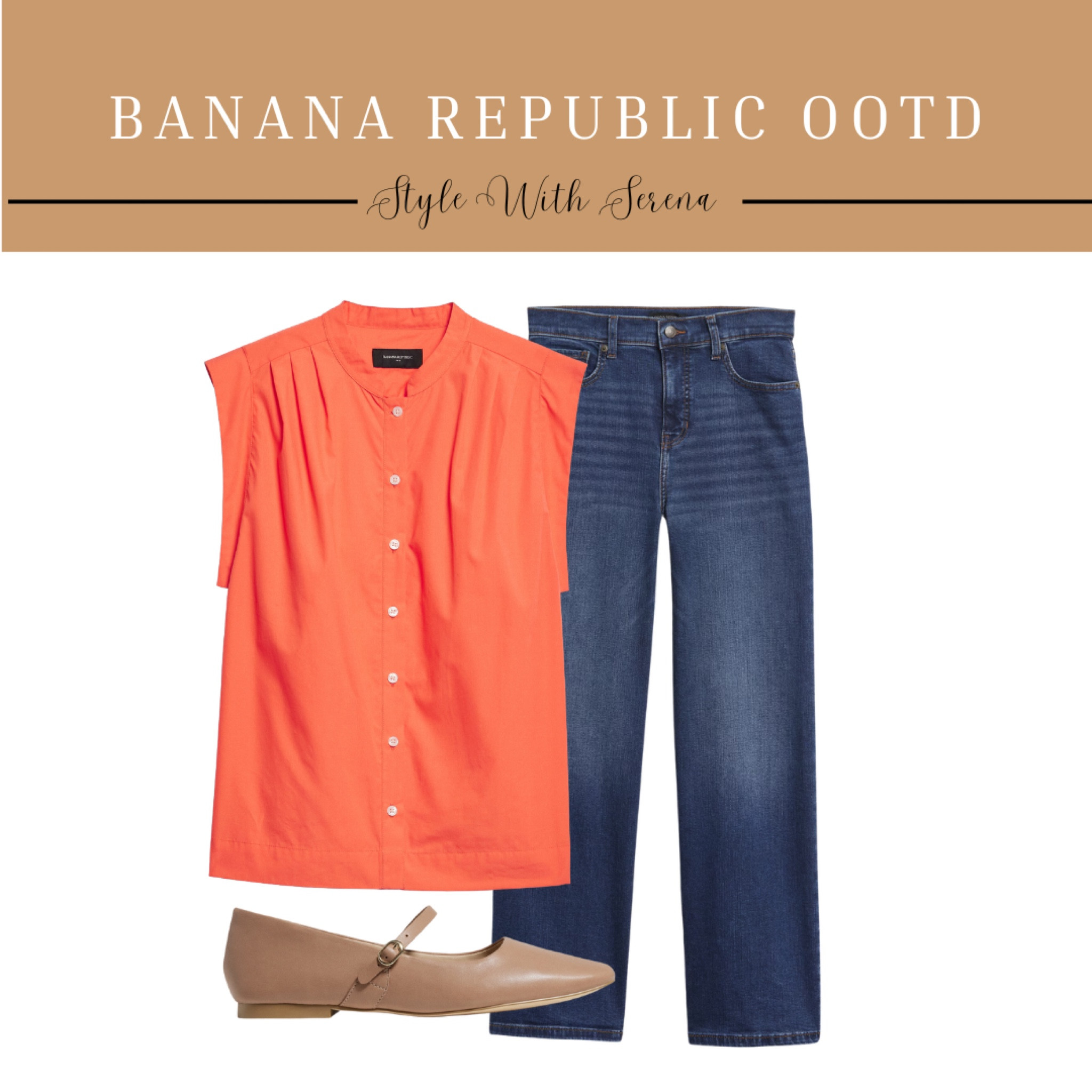 Banana Republic outfit, button up blouse, jeans, denim, flats, teacher outfit, work outfit

#LTKFindsUnder100 #LTKStyleTip #LTKWorkwear