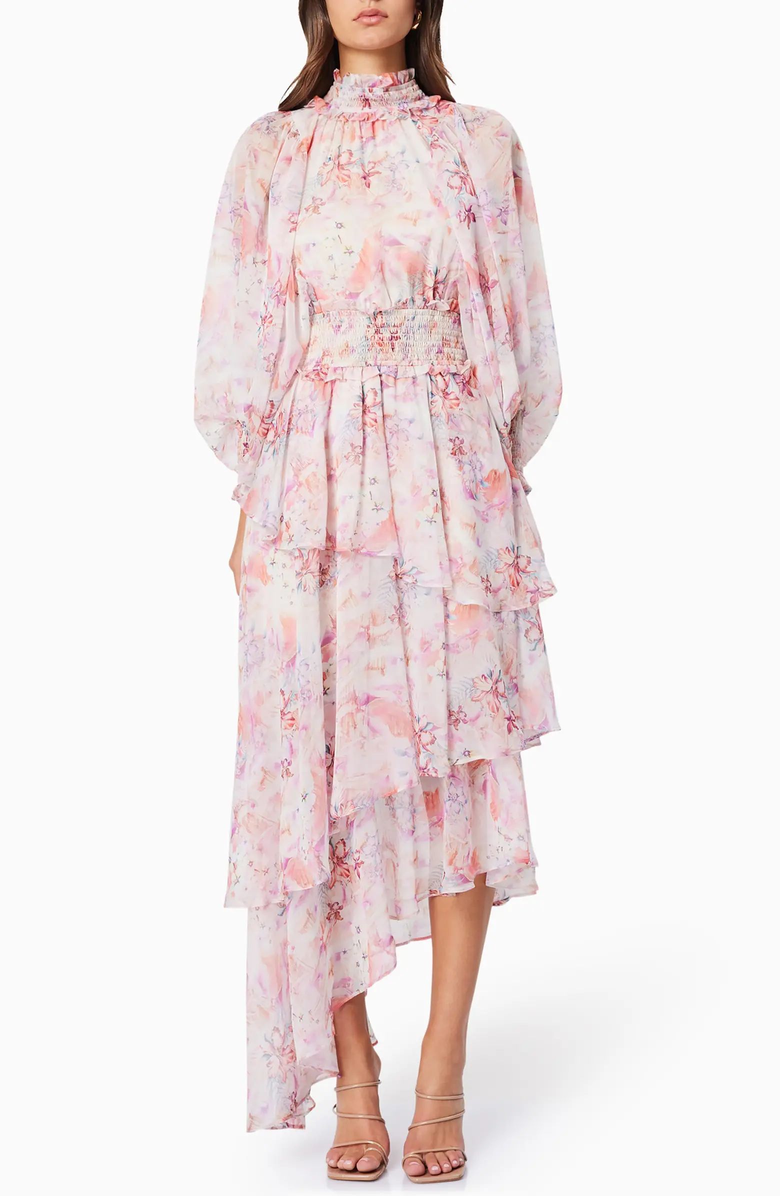 Astrid Floral Print Smocked Long Sleeve Dress | Nordstrom