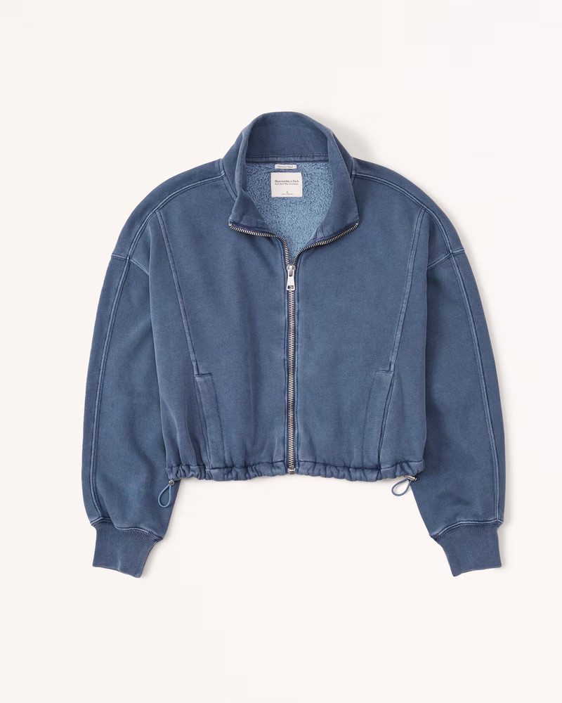 Essential Mini Sunday Mock Full-Zip | Abercrombie & Fitch (US)