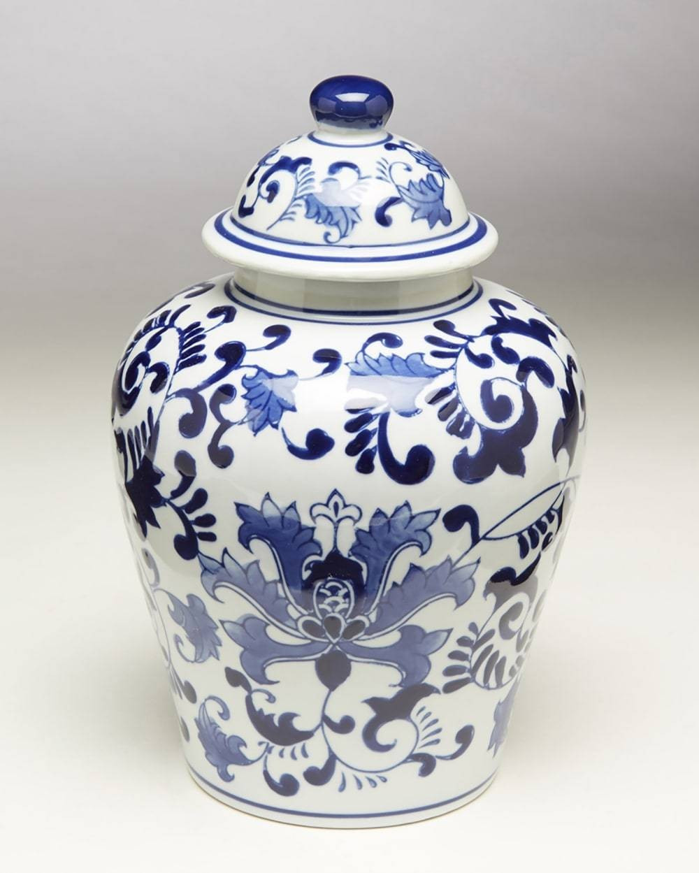 Blue and White Floral Ginger Jar | Pier 1 Online
