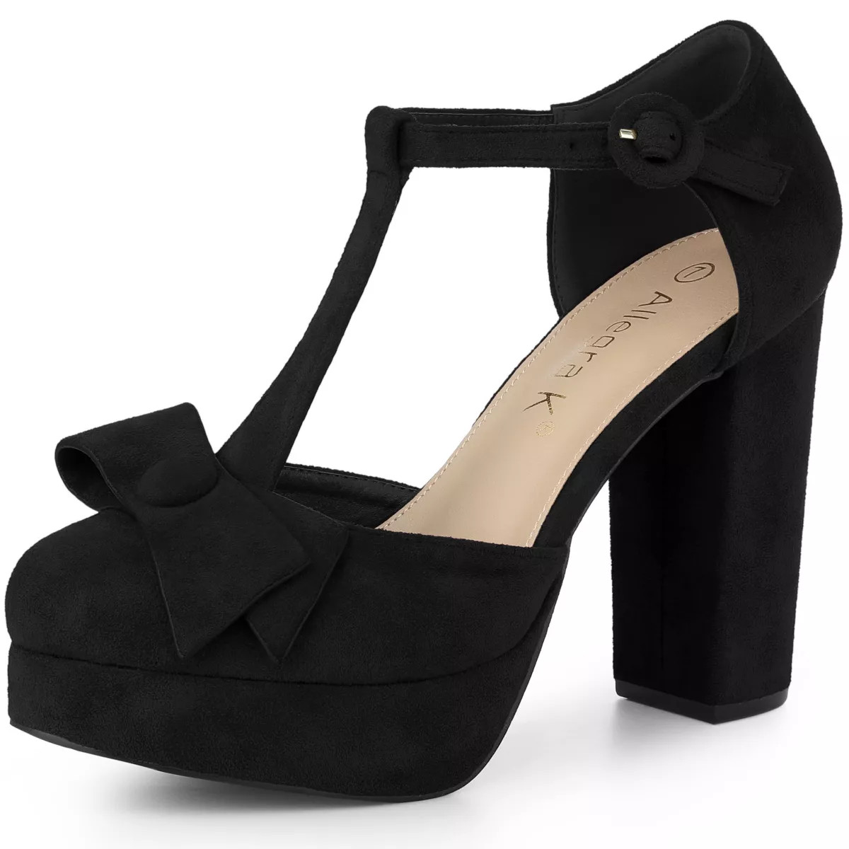 Allegra K Women's Mary Janes Platform Pumps Chunky Heels | Target
