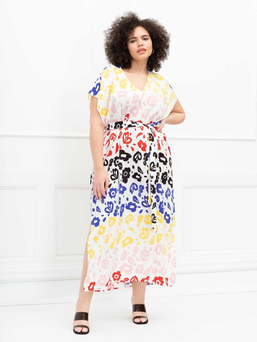 ELOQUII Elements Belted Maxi Dress | Eloquii