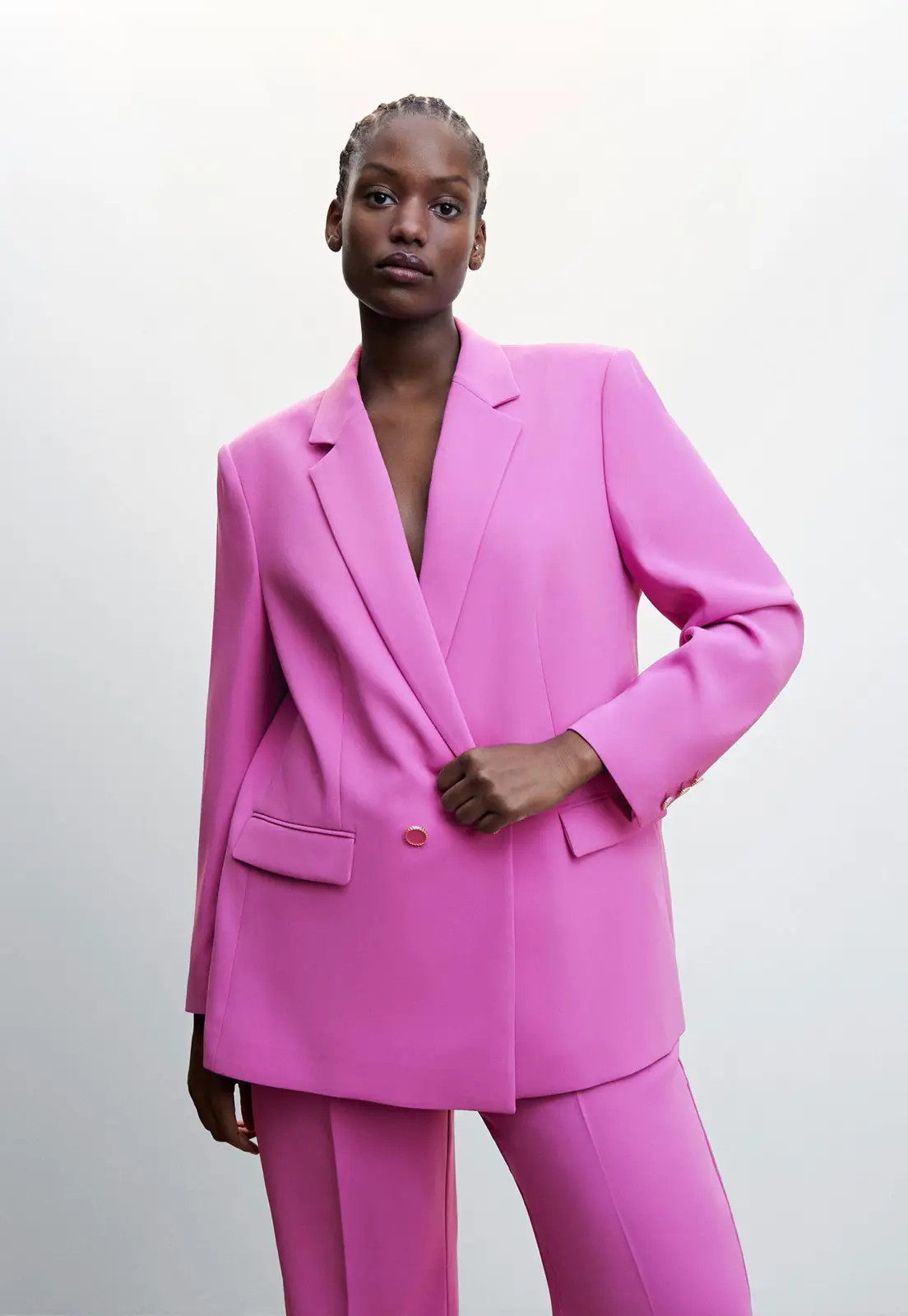 Blazer Mango Oversized Pink | Dafiti (BR)