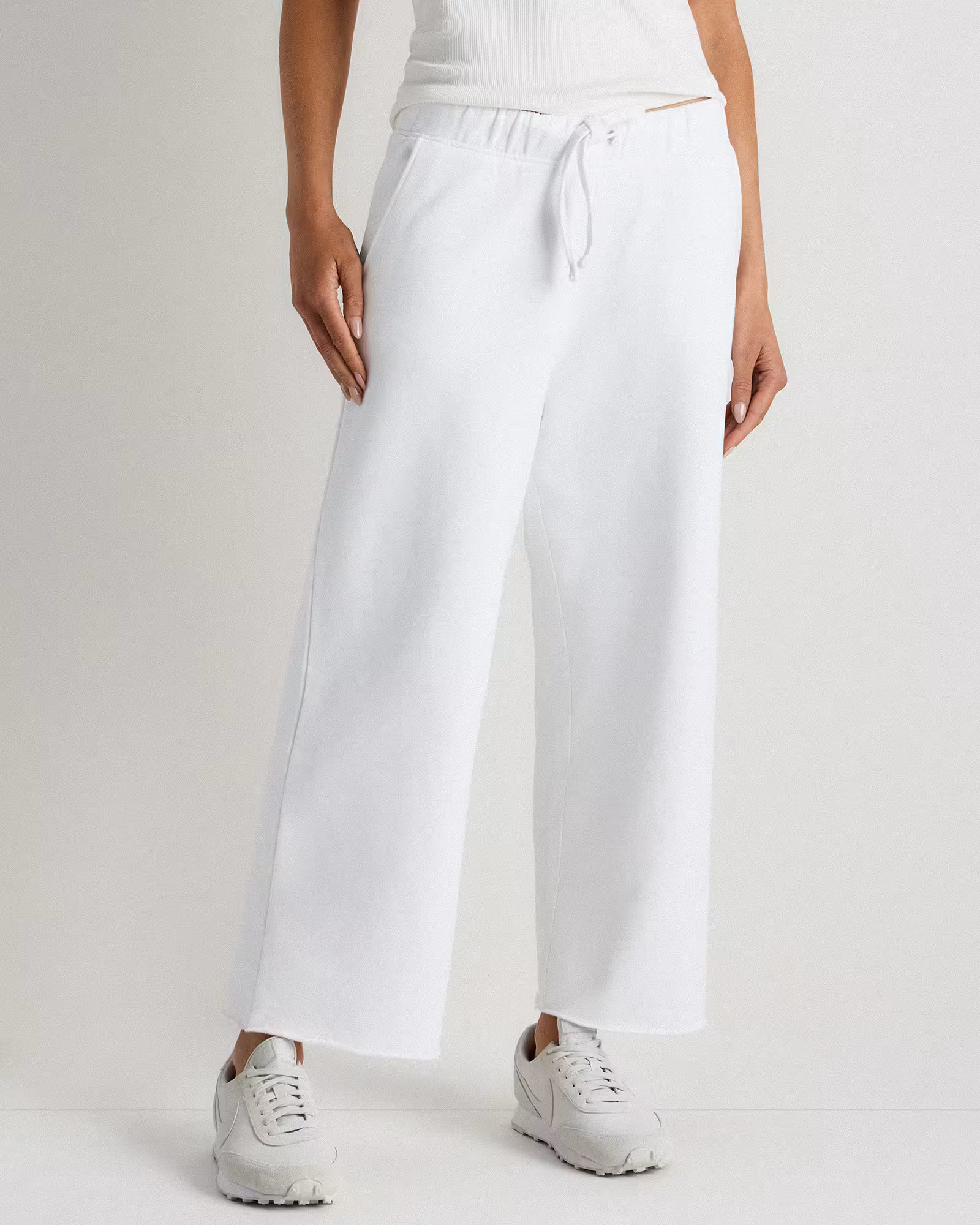 Organic French Terry Cropped Wide Leg Pants | Quince