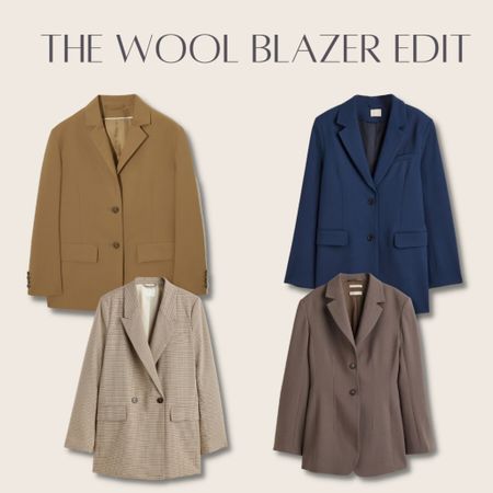 A roundup of wool blazers perfect for autumnal layering and taking your transitional wardrobe into winter #woolblazer #blazer #outfitedit #cos #arketblazer #minimalstyle #autumnstyle #autumnfashion #transitionalstyle 

#LTKunder100 #LTKSeasonal #LTKstyletip