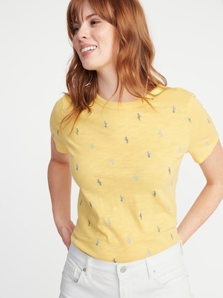 EveryWear Printed Crew-Neck Tee for Women | Old Navy US