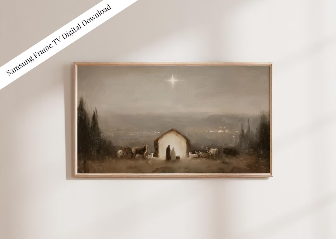 Emmanuel - Nativity, Frame TV Digital Download, Frame TV, Christmas | Etsy (US)