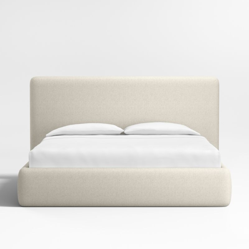 Anneli Ivory Upholstered King Bed + Reviews | Crate & Barrel | Crate & Barrel