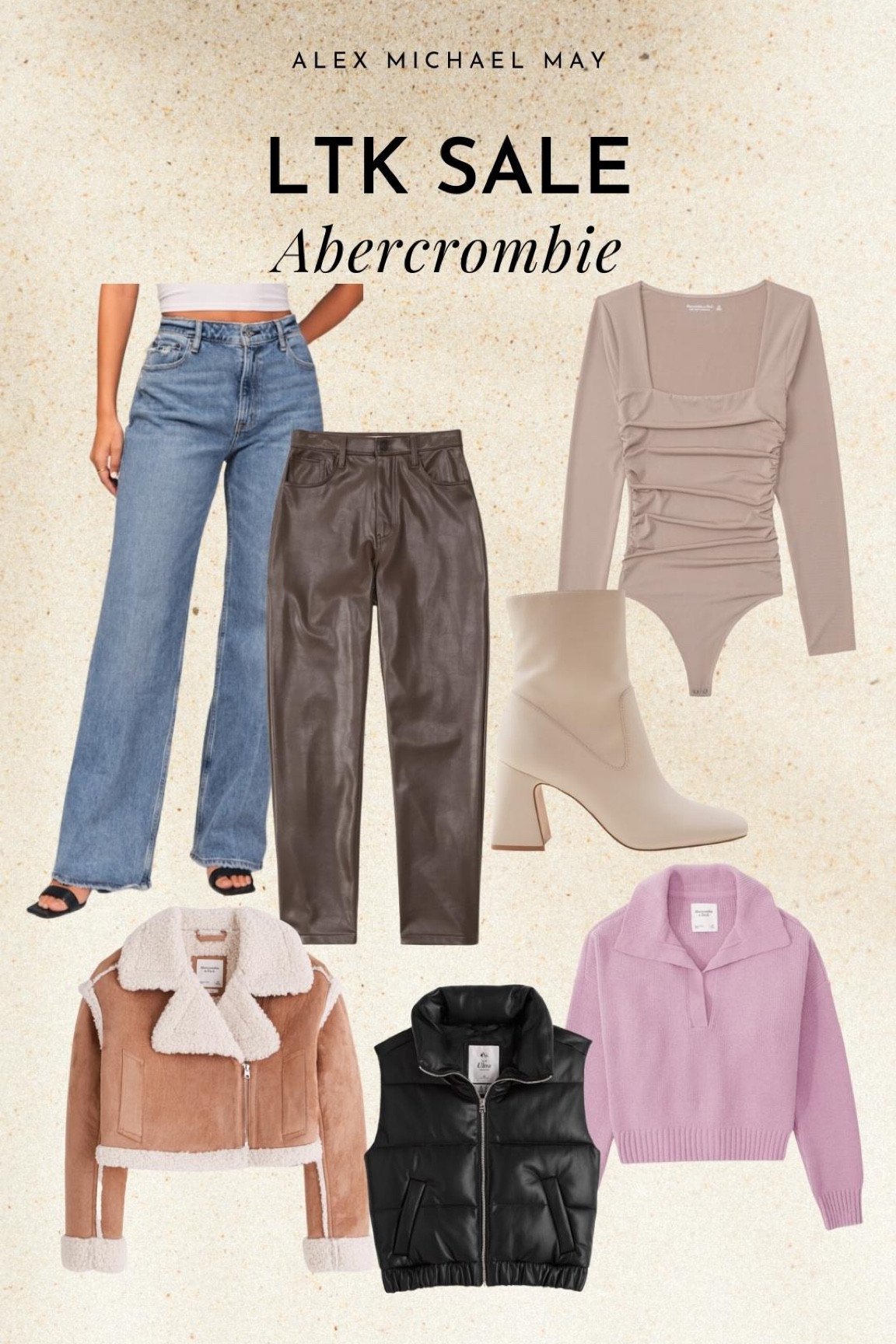 Denim | faux leather pants | puffer vest 

#LTKSeasonal #LTKstyletip #LTKSale