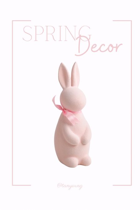 Flocked bunny | spring decor | Easter decor 

#LTKSeasonal #LTKhome #LTKfindsunder50