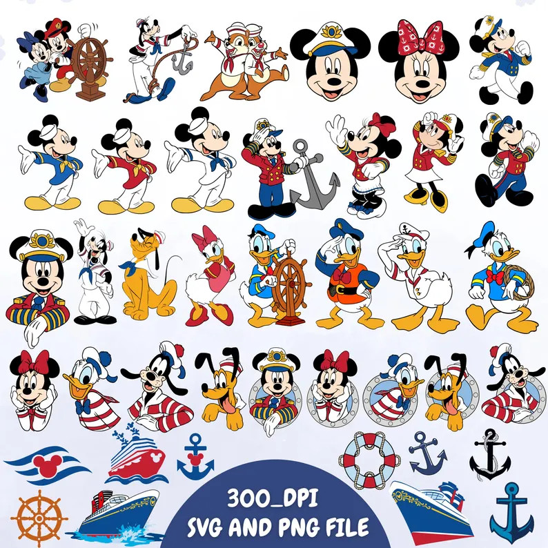 Mickey And Friends Cruise Line Custom Svg Bundle, Cruise Png, Disney Family Trip Png, Cruise Birt... | Etsy (Global)
