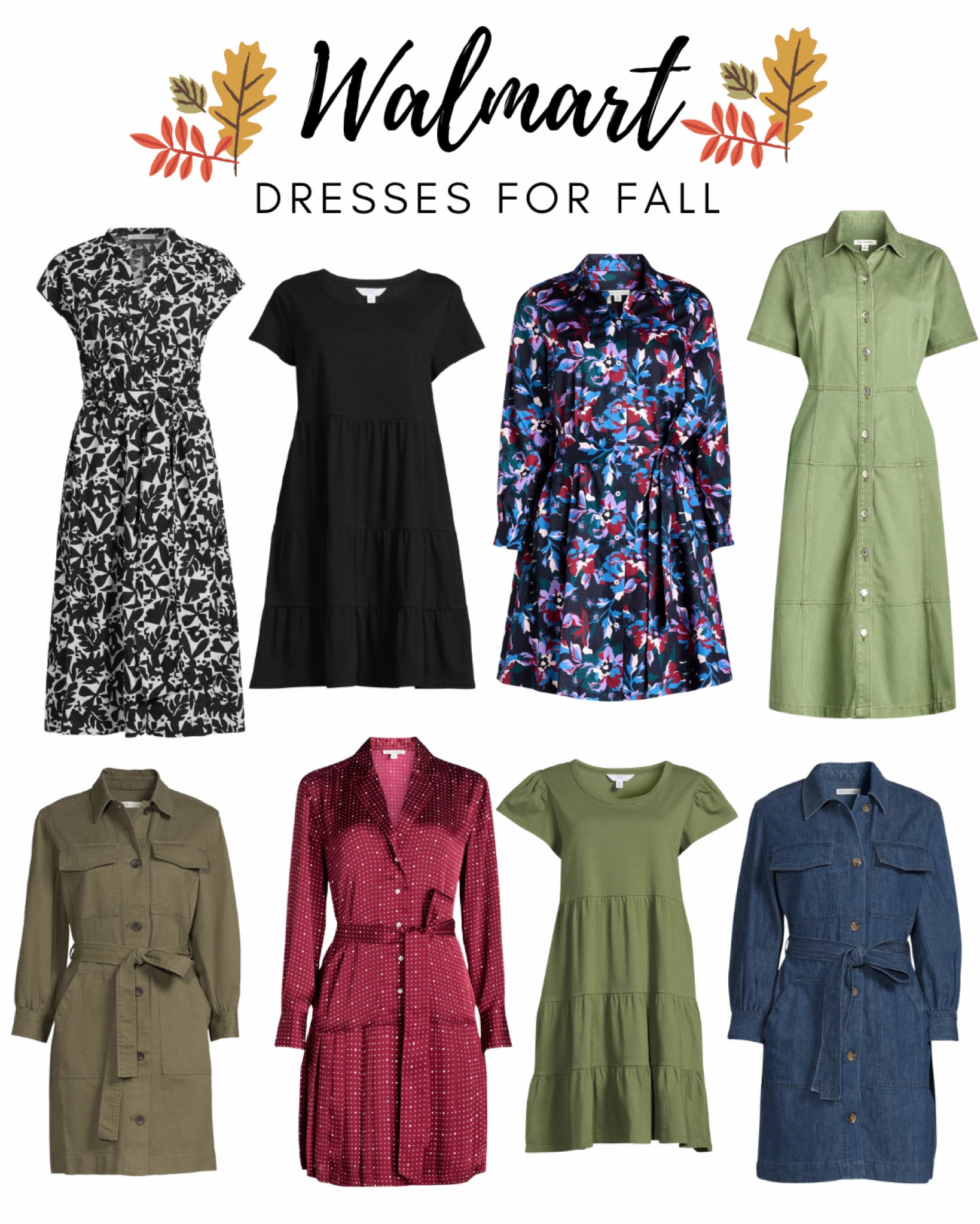 Fall is around the corner and Walmart has you covered in the fashion department! So many beautiful fall dresses to choose from! 🍂 #WalmartPartner #WalmartFashion @walmartfashion 

#LTKSeasonal #LTKOver40 #LTKStyleTip