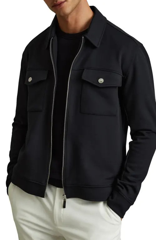 Reiss Medina Jacket in Navy Blue at Nordstrom, Size Medium | Nordstrom