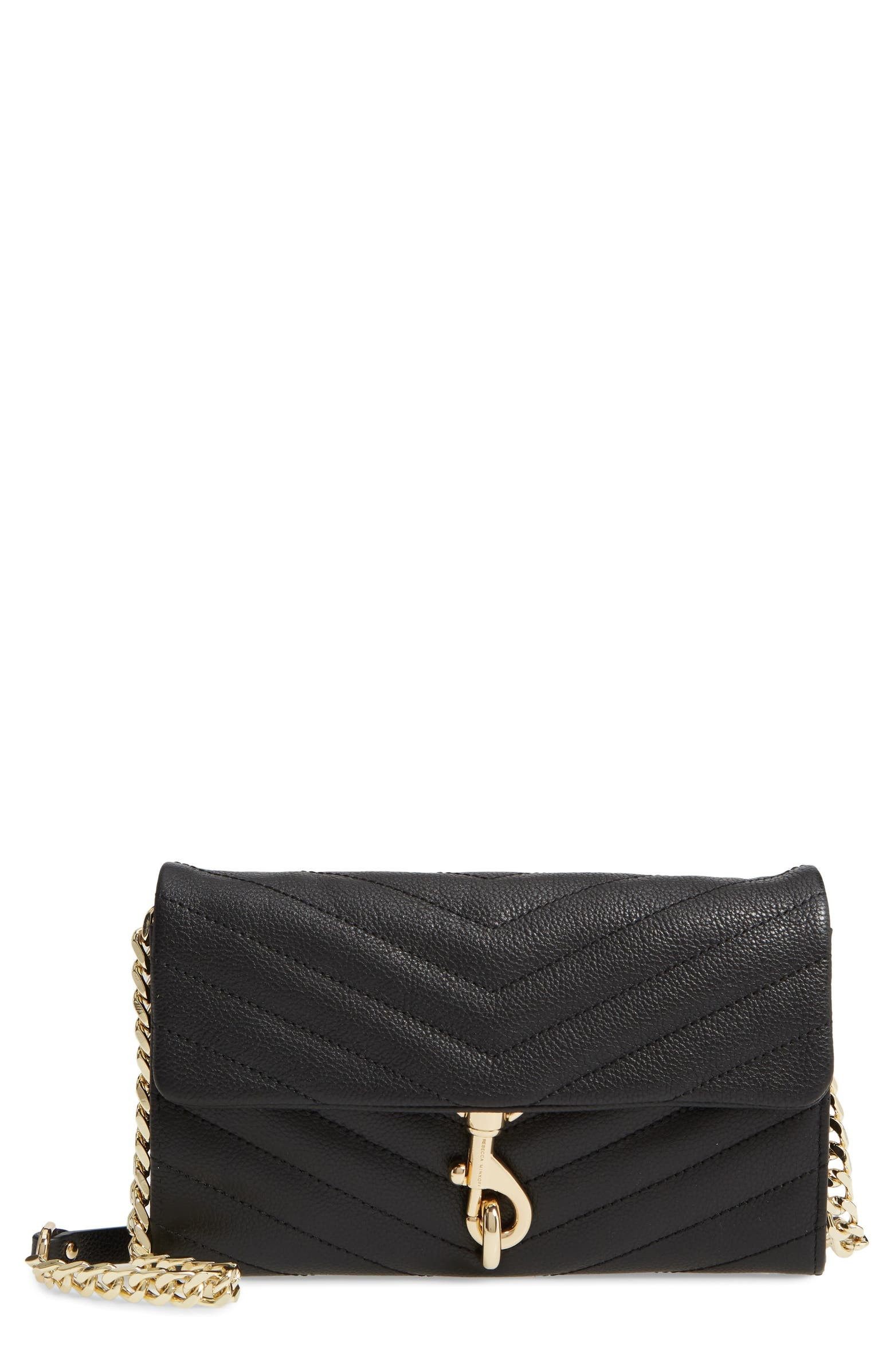 Edie Quilted Leather Wallet on a Chain | Nordstrom | Nordstrom