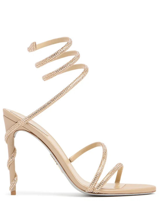 105mm Margot satin & crystal sandals | Luisaviaroma