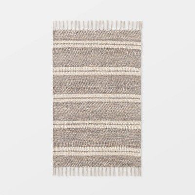 2'1"x3'2" Indoor/Outdoor Scatter Striped Rug Tan - Threshold™ designed by Studio McGee | Target