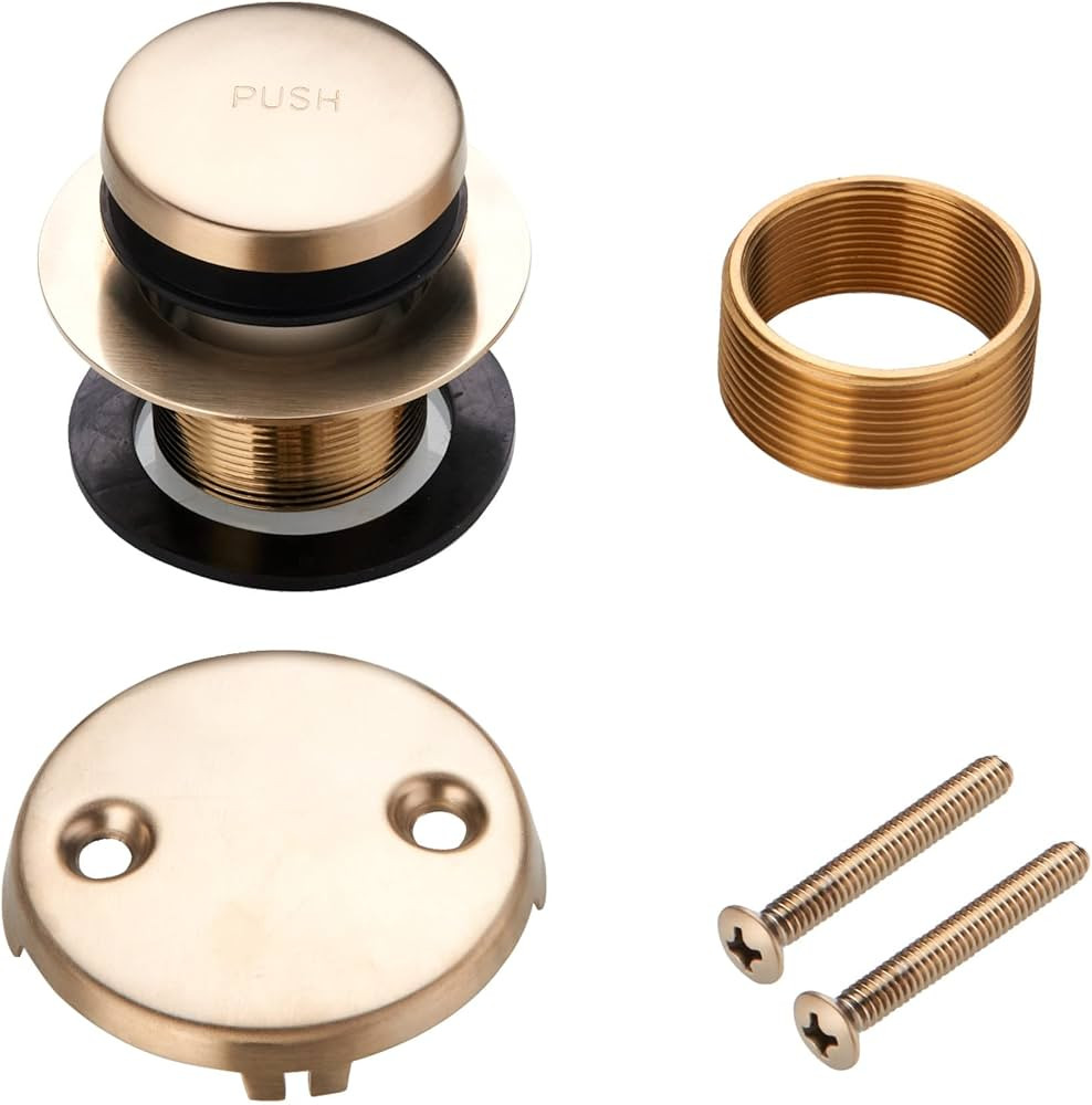 Tip Toe Bathtub Tub Drain Conversion Kit Assembly,Wellup Tub Drains Trim Kit with Two Hole Overfl... | Amazon (US)