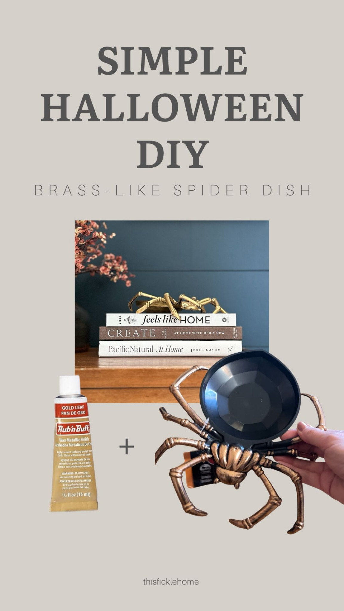 Grab this Dollar Tree spider dish and some Rub’n Buff to turn it into high-end Halloween decor!

Halloween DIYs. Halloween crafts.

#LTKHalloween #LTKHome